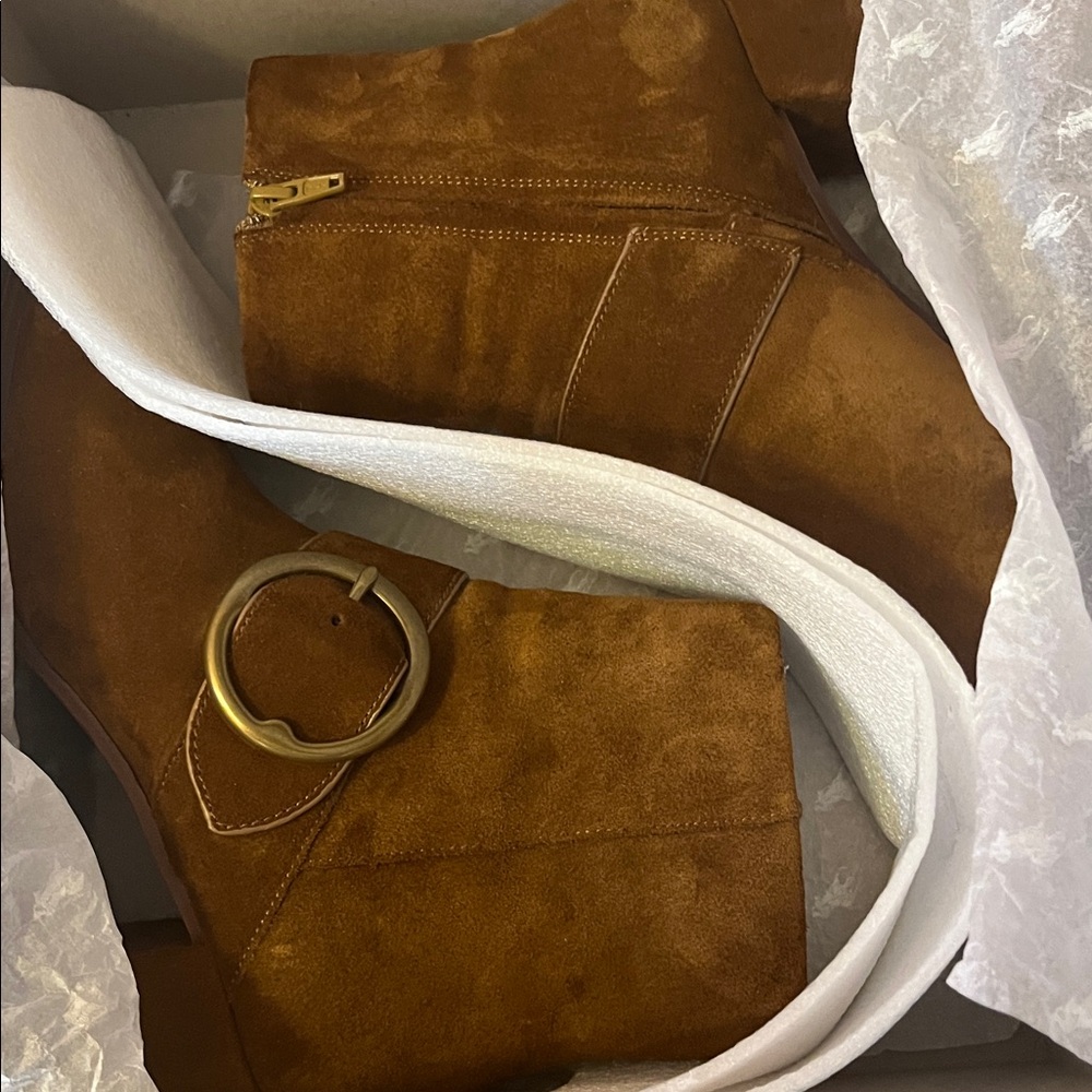 Maddie Suede Buckled Booties by Polo Ralph Lauren - Picture 9 of 11